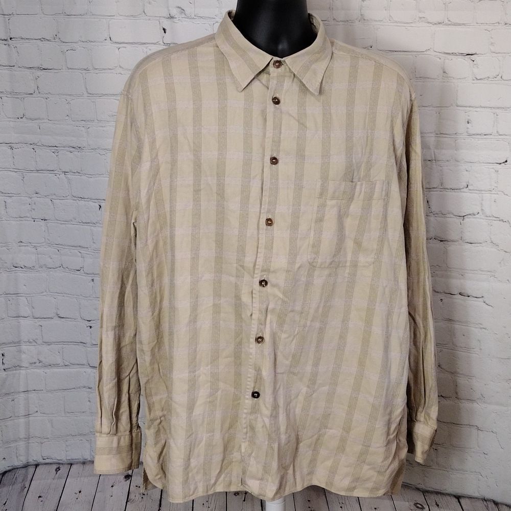 Ermenegildo Zegna Cotton Plaid Olive Green Purple Button Down Casual Shirt